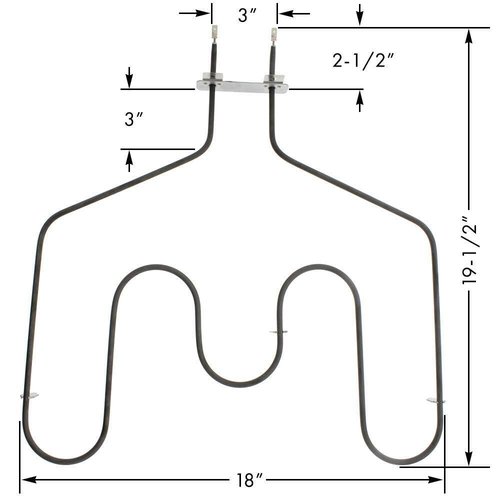 Range Oven Heating Element Lower Bake Unit Compatible with General Electric models JB905TH4WW JBP26AB2AA JBP26AB3AA JBP26AB4AA JBP26BB1CT JBP26BB2AD JBP26BB3AD JBP26BB4AD