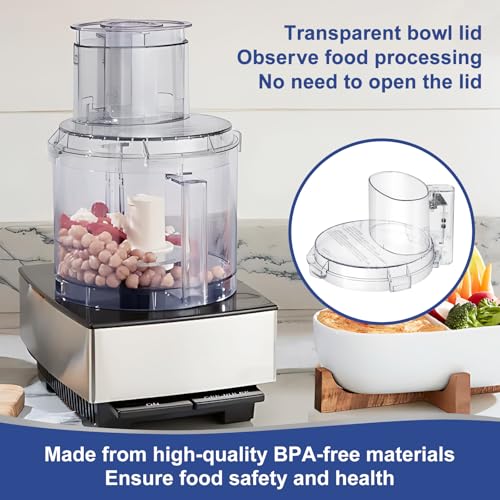 IHOUMEX DFP-14NWBCT1 4-Lug Work Bowl Cover for Cuisinart DFP-14 Series, 7.6x4.3in