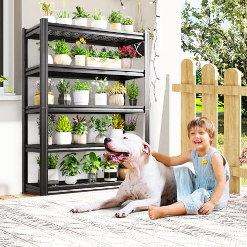 AOAORGG Heavy Duty Metal Garage Shelving Unit 71.2"H x 35.4"W x 16"D Adjustable Storage Shelves