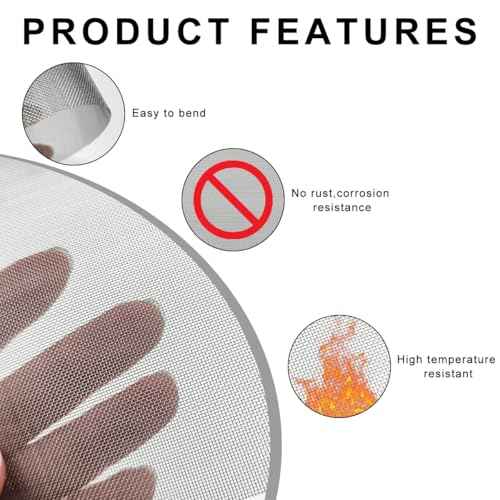 5 PCS Plastic Welding Mesh, 5.9 x 7.9 inch Reinforcing Stainless Steel Woven Wire Mesh, Car Bumper Repair Wire Cloth Welding Kit for Window Screen Fireplace Nets