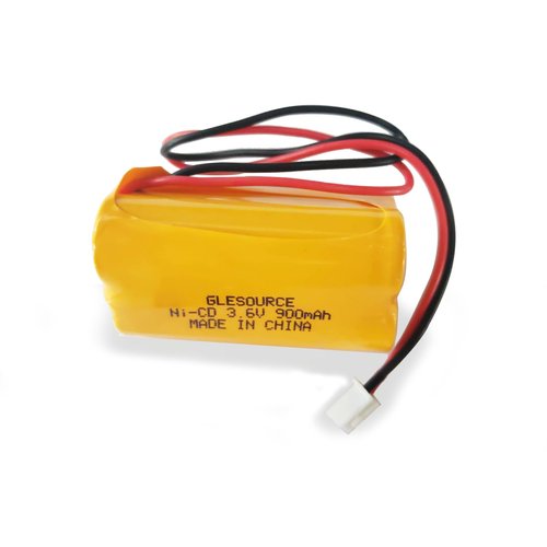 GLESOURCE 3.6V 900mAh Ni-Cd Exit Sign Emergency Light Battery, Replacement for Exitronix 10010037, Max Power B2-0031 MH468886, Unitech LEDR-1 6200RP, Dantona CUSTOM-318 OSA230, Lowes 253799(10 Pack)