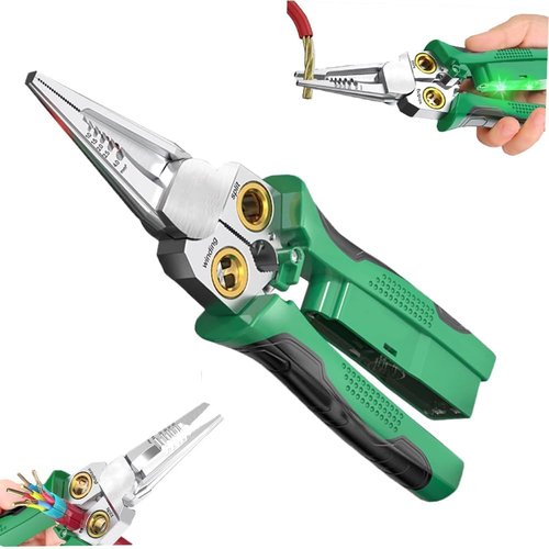 8 in 1 Wire Stripper with Voltage Tester, 2025 Upgrade Multifunctional Pliers Portable Electrician Tool, Voltage Tester Durable Crimping Tool for Home Repair