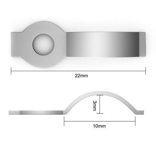 FSJEE 100Pack Mounting Fixing Clips with Screw, and 50Pack Self-Adhesive LED Strip Brackets Holder for 10mm Width LED Strip Light