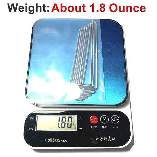 10pcs 3/32 Ball End Allen Wrench sets,3/32" Hex Key Wrench set,allen key Door Key L Shaped hex wrench set with Long Arm.