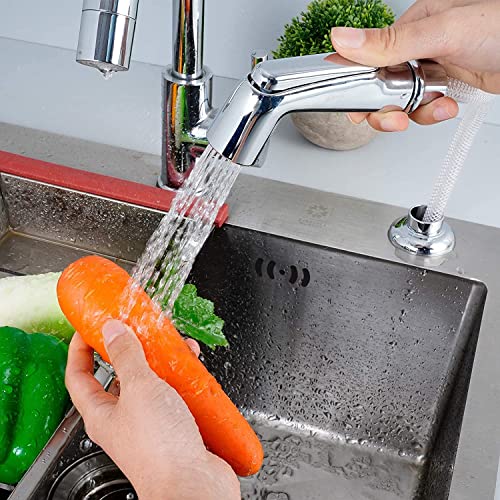 Awelife Chrome Universal Sink Spray Attachment Kitchen Side Sprayer Head Replacement