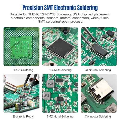 Solder Paste, Electronic Soldering Paste with Flux, Sn64 Bi35 Ag1 Lead-free SMD Solder Paste for PCB IC SMD LED BGA QFN SMT electronics (1.23oz/35g)