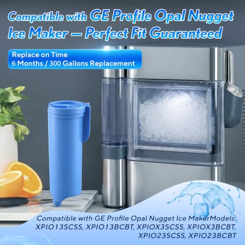 Mysora 2-Pack Opal Nugget Ice Maker Water Filter - Scale Inhibiting Replacement for GE Opal 2.0/Opal+
