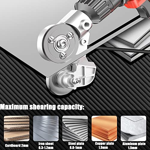 CZS Sheet Metal Cutter Drill Attachment for Electric Drills, Metal Shear Tool