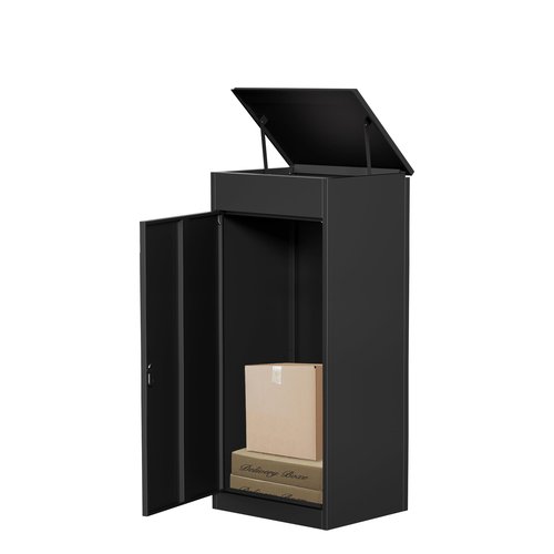 Package Delivery Boxes for Outside,Enlarged Porch Box for Packages with Coded Lock,Large Space,Waterproof,Cold-Rolled Steel Package Lock Box (19.7”x16.1”x41.3”)