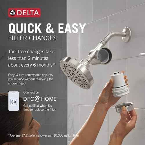 Delta Faucet Clarifi Replacement Shower Filter Cartridge 2-Pack, 5RC100