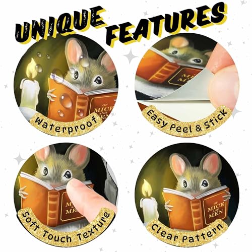 Micesterpiece Mouse Reading Book Wall Decal - Kids Room & Classroom Decor