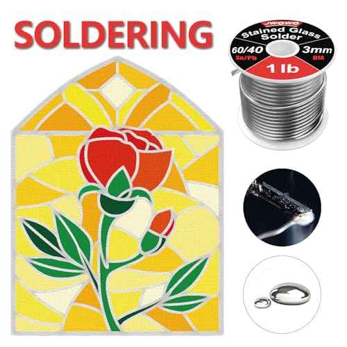 60/40 Solder for Stained Glass, 1/8"(3mm) Dia, 1 lb Spool