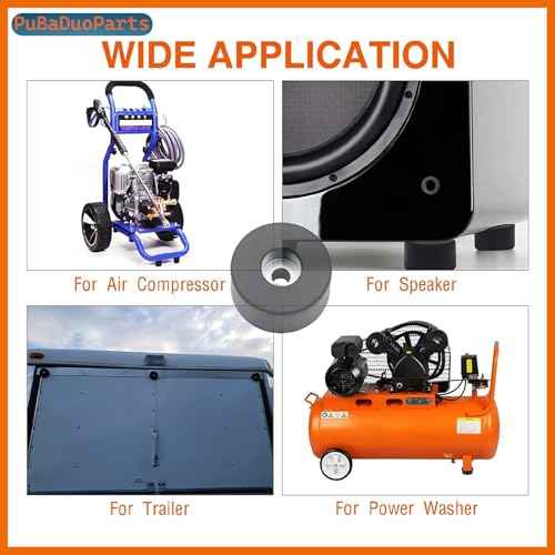 [4-Pack] 192310GS Anti Vibration Rubber Feet for Air Compressors, Generators & Pressure Washers Isolation Pads Compatible with Coleman Powermate 094-0026, Sanborn E106661, D091007