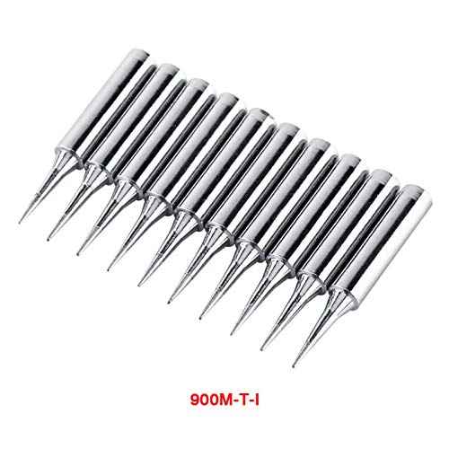 10Pcs Soldering Tips, Mechanic Soldering Iron Tips Replaceable Micro Soldering Iron Tips, 900M-T-I Detail Soldering Tips for k601