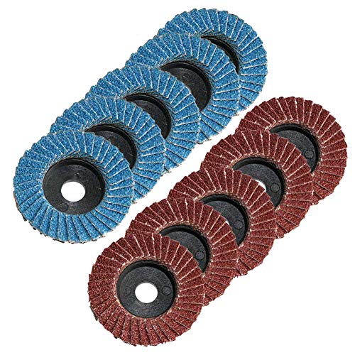 FPPO 2-Inch Grinding Flap Discs 10PCS for Metal Wood Plastic Polishing