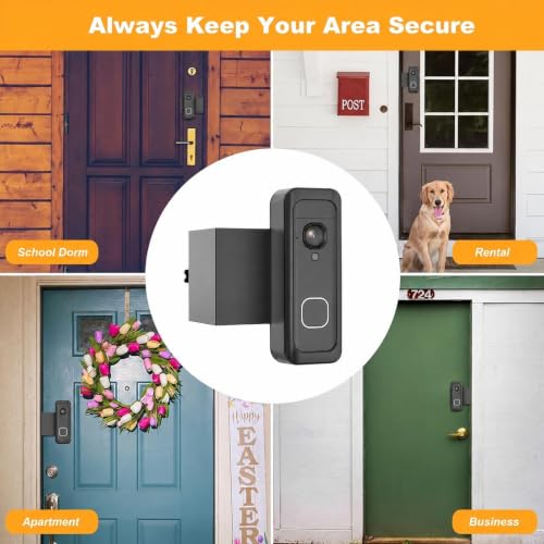 Black Blink Doorbell Mount Anti-Theft 2K Video Doorbell Bracket SENLEG