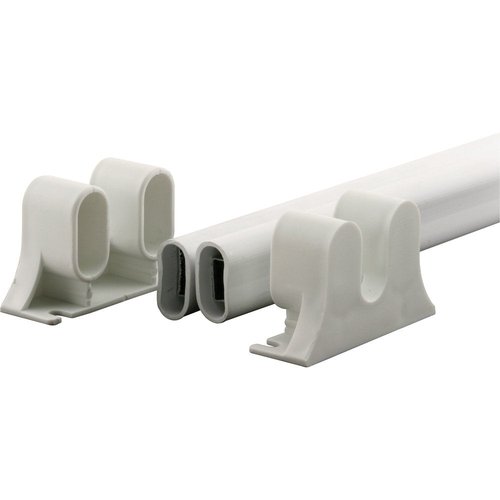Prime-Line K 5167 36 In. L Steel Reinforced White Vinyl Push Bar for Hinged Swinging Screen Doors (Single Pack)