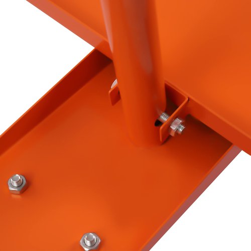 REHOUPTU Steel Drywall Cart Dolly, 780Lbs Load Capacity Panel Truck, Heavy Duty Drywall Sheet Cart with Four Swivel Casters for Handling Wall Panels, Wood Board, Orange (780lbs)