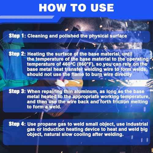 Tandefio 50 Pcs Aluminum Brazing Rods Low Temperature Welding Rods Sticks 716¡Æf-752¡Æf, 1/16"x13" Aluminum Rod Metal Melt Low Melt Solder Pipe Tools for All Position