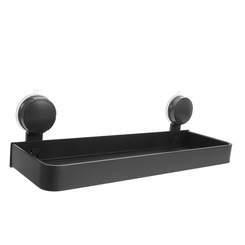 Bathroom Suction Cup Storage Rack Wall Mounted Organizer for Toiletries Makeup No Drilling Required Modern Finish for Smooth Surfaces Versatile and Easy Installation