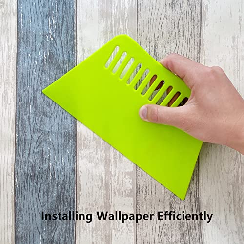 2piece Large Wallpaper Squeegee Wallpaper Smoothing Tools Plastic Scraper for The Application of Contact Paper Adhesive Window Film Craft Vinyl
