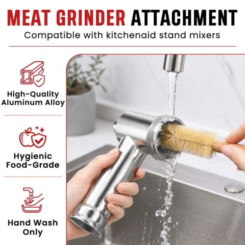 KITOART Aluminium Meat Grinder Attachment for KitchenAid Stand Mixer