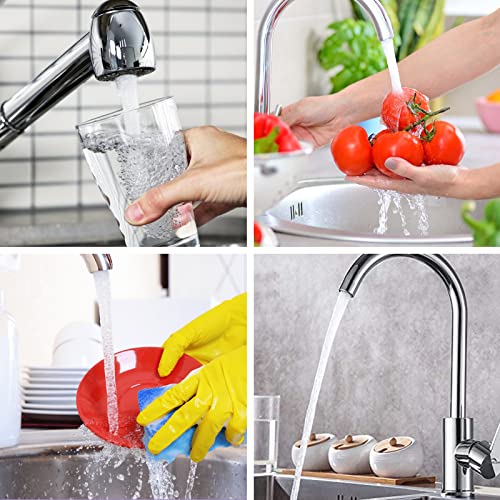 WeeVeni M18.5 Faucet Aerator Replacement Pack 6pcs for Kitchen & Bathroom Sink Flow Restrictor with Key Tool