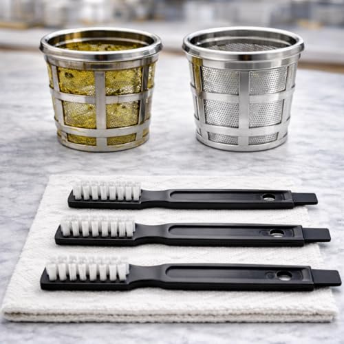 Omega Juicer Cleaning Brush 3-Pack - Replacement Bristles for 8003 8004 8006 VRT330 VRT350