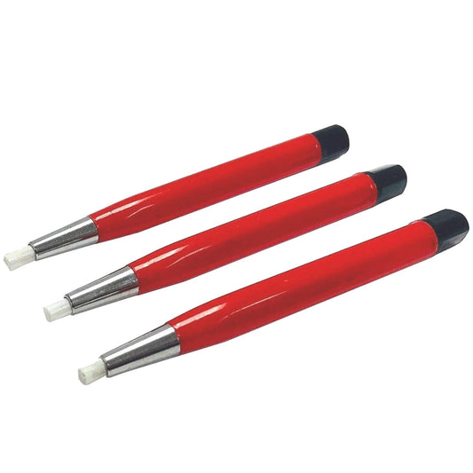 TAURISH Fiberglass Scratch Brush Pen 3 Pack Jewelry Watch Coin Cleaning Electronic Applications Rust and Corrosion Removal