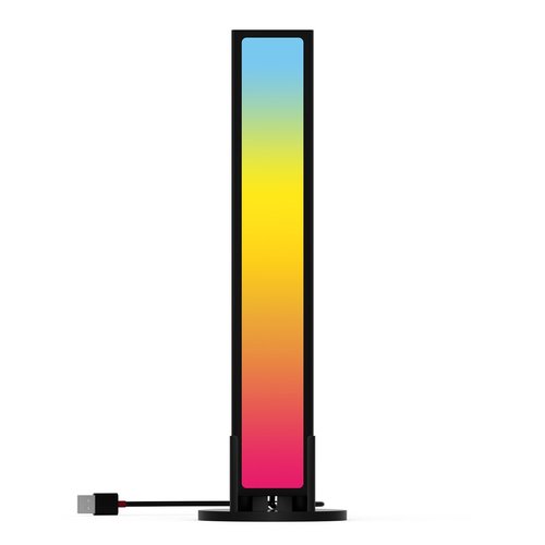 FairyNest Gaming LED Light,Windows 11 Dynamic Lighting&App Controlled RGBW LED Light Bar,Music Modes, USB Powered,Rainbow Light for Entertainment, Monitor Backlight for Desk&Room Decoration (1pc)