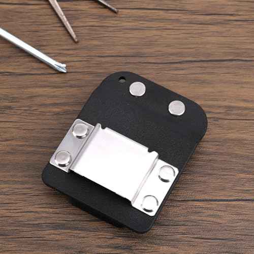 Drill Holder Clip for Tool Belt, Quick Grab or Hang Tape Measure Belt Clip Fits Up to 2" Tool Tape Measure Holder for Impact Driver Nailer Cordless Drills High-Altitude Work (Black)