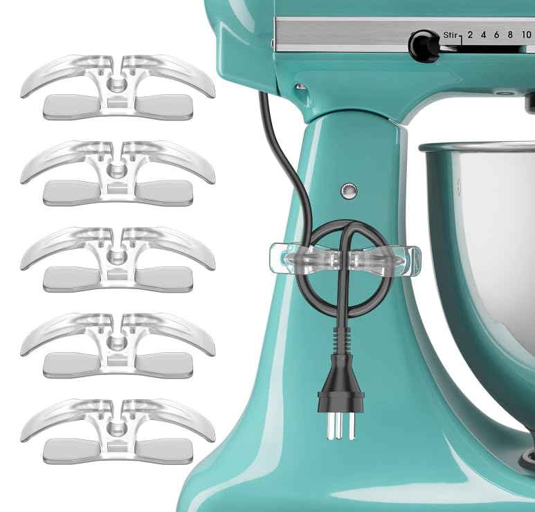 Upgraded Cord Organizer 5Pcs for Kitchen Appliances | Cord Holder & Wrapper for Air Fryer, Coffee Maker, Blender, Toaster