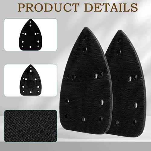 Pack of 2 Mouse Pad Replace for Ryobi 039065005001 Backing Platen Compatible with Ryobi Ridgid Homelite CFS1503G CFS1502 CFS1503 CFS1503K Corner Cat Sander