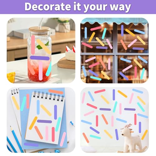 Confetti Wall Decals - 300 Peel & Stick Vinyl Stickers for Kids Rooms & Parties