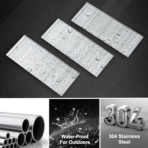 PINOZE 18 Gauge Stainless Steel Brad Nails 1200-Count for Nail Gun, 3 Sizes