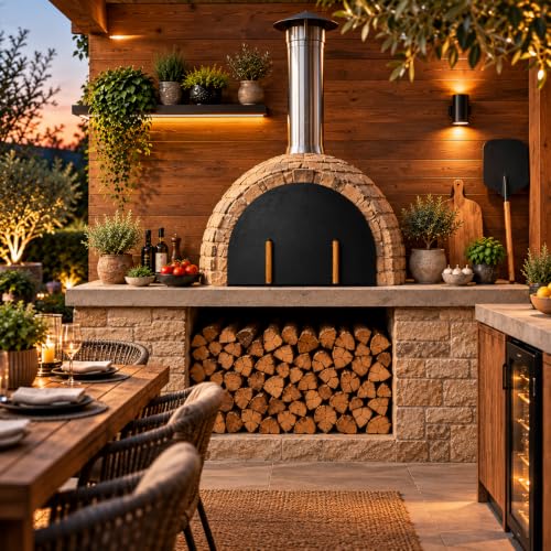 Simond Store 27x19.25 Inch Stainless Steel Heavy-Duty Pizza Oven Door