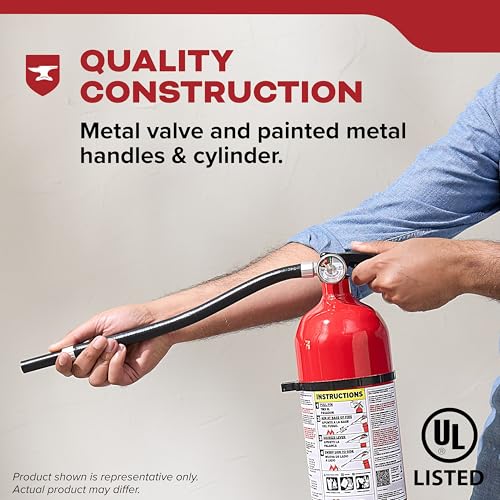Kidde 5.5 lb Full Home Fire Extinguisher 3-A:40-B:C, Medium/Large