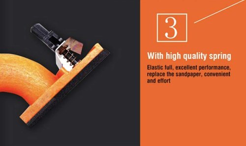 Edward Tools Hand Sander with Sandpaper Clamp - For Drywall, Wood, Floor - 9 1/4” x 3 1/4”’ - Ergo Contour Handle - Uses Standard 11 1/4” Sandpaper