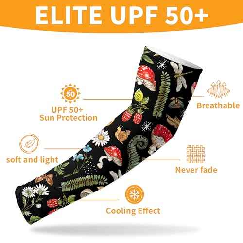 Buwuta Gardening Sleeves for Women Leaf Sleeves to Cover Arms Sleeves Anti-Scratch Farm Sun Protection Cooling Sleeve