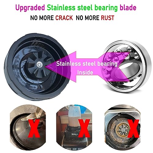 [New Model] 24oz Ninja Blender Replacement Blade & Cup (No Lid) for Nutri Ninja SS Series