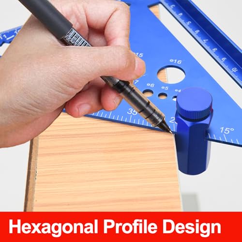 Miucoguier Tall Stair Gauges for Framing Square - Blue, 2P with Holder & Hook