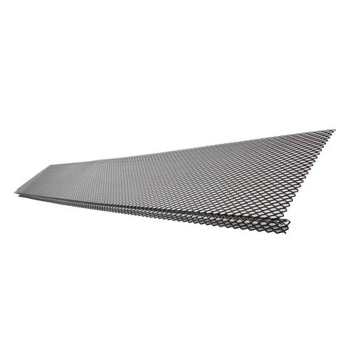 Lock-in 3 ft. Black Metal Mesh Gutter Guard for Gutter Splash Guard, Splash Block for Downspout Diverter or Splash Block, Fence Edging