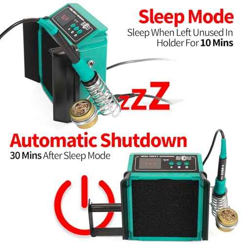 YIHUA 948DQ-II Soldering Fume Extractor 2-IN-1 60W Adjustable Temperature Control Solder Iron Station Smoke Absorber Remover Fan With 1 Solder Wire, 8 Filters And 3 Soldering Tips