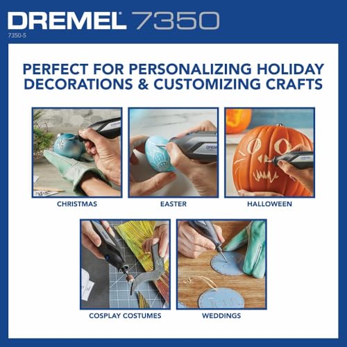 Dremel 7350-5 Cordless Rotary Tool Kit with USB-C Rechargeable Battery - Original