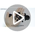 BOPOREAE 10 Pack 26mm White Silicone Rubber Plugs for 1" Round Holes - Reusable, Extended Design