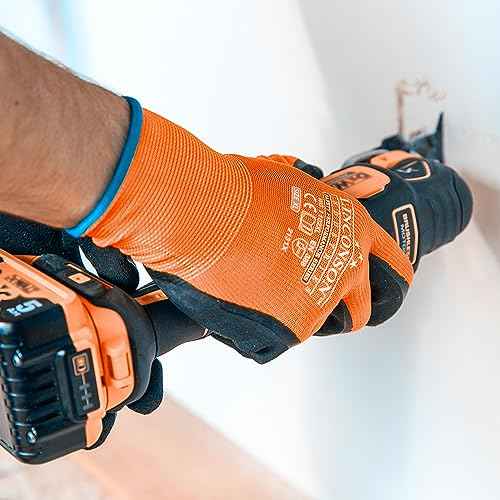 linconson 12 Pack Safety Performance Series Construction Mechanics Work Gloves