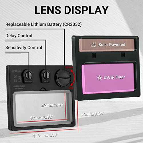 Welding Helmet Auto Darkening: DEKORPO True Color Solar Powered Auto Darkening Welding Welder Mask Hood Helmets