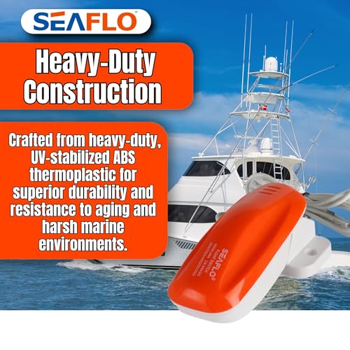 SEAFLO 02 Series Marine Bilge Pump Float Switch - Max 18A, 12V/24V, Automatic Water Level Sensor