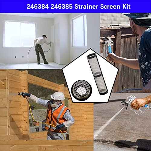 246384 246385 Strainer Screen Kit for Graco 395 495 Airless Paint Spray Guns