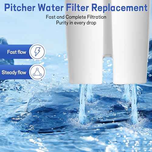 Replacement for Brita¢ç Water Filter, Pitchers and Dispensers, NSF Certified Water Filter Replacement for Brita¢ç Classic, OB03, Mavea¢ç 107007 35557, 3 PCS Water Pitcher Filter